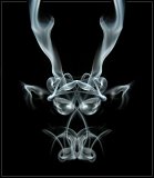 Smoke Creature with Antlers